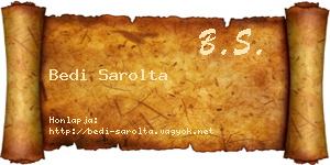 Bedi Sarolta névjegykártya